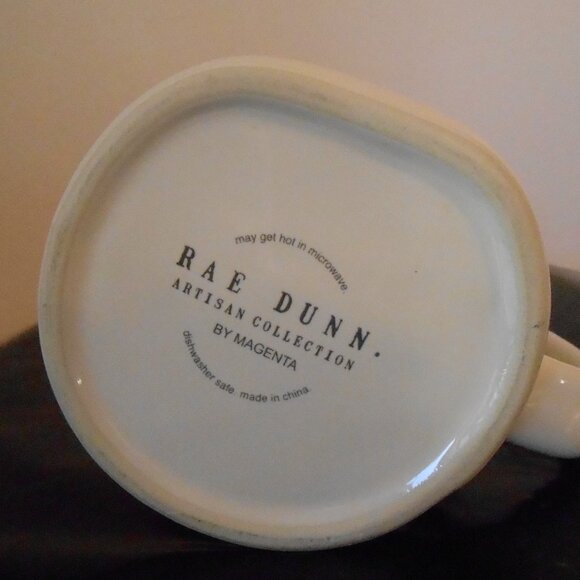 BLESSED White Mug - Rae Dunn Artisan Collection by Magenta 4.75"T - Picture 4 of 4